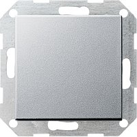 Переключатель без рамки Gira System55 1-кл. перекрестный 10А алюминий